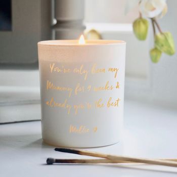 Personalised You've Only Been My Mummy Scented Candle, 2 of 4