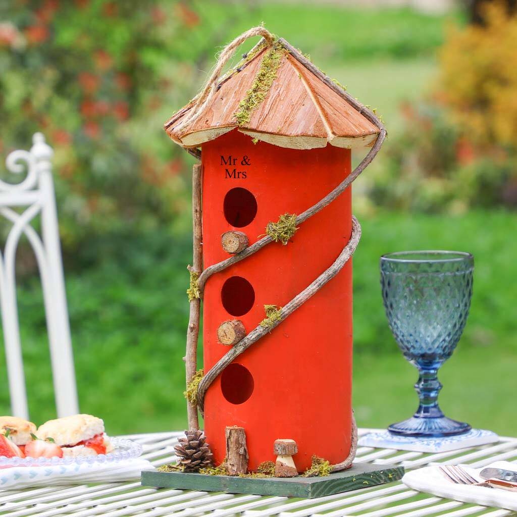 Personalised Red Bird House Ruby Anniversary Gift, 1 of 7