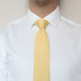 Pastel Yellow Diamond End Knitted Neck Tie In 100% Soft Polyester, thumbnail 4 of 11