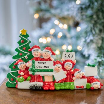 Personalised Christmas Morning Freestanding Decoration, 2 of 2