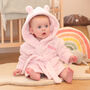 Personalised Baby Dressing Gown Gift For Little Girl, thumbnail 7 of 11