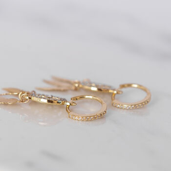 Gold Plated Dream Catcher Earrings, 3 of 8