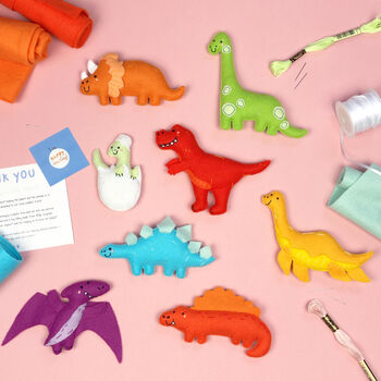 Sew Your Own Dinosaur Friends Felt Craft Kit, 7 of 12