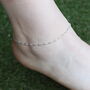 Pure Silver Twisted Slim Indie Boho Silver Indian Payal Anklet, thumbnail 1 of 2