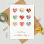 Personalised Mother's Day Liberty Nine Heart Card, thumbnail 3 of 5