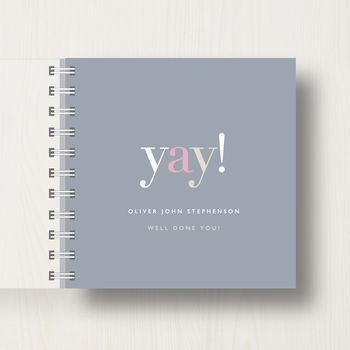 Personalised 'Yay!' Small Notebook, 9 of 11