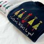 Five Festive Trees Embroidered Sweatshirt, thumbnail 2 of 5