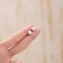 Sterling Silver Genuine Freshwater Pearl And Irregular Circle Stud Earrings, thumbnail 5 of 11