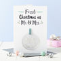 Mr And Mrs First Christmas Decoration Card, thumbnail 4 of 4
