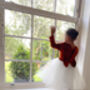 Long Sleeve Burnt Orange Velvet Christmas Party Dress, thumbnail 7 of 7
