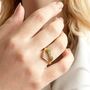 Love Sign Gold Plated Ring, thumbnail 1 of 5