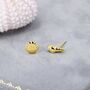 Sterling Silver Mismatched Tiny Seashell Stud Earrings, thumbnail 4 of 11