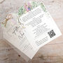 Whimsical Spring Vellum Tag Wedding Invitations, thumbnail 3 of 6