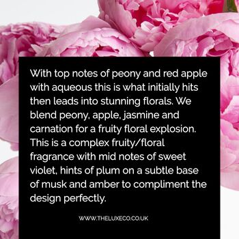 Personalised 40th Birthday Card For Her Peony Scented, 12 of 12