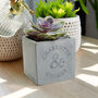 Personalised Ampersand Couples Concrete Plant Pot, thumbnail 2 of 3