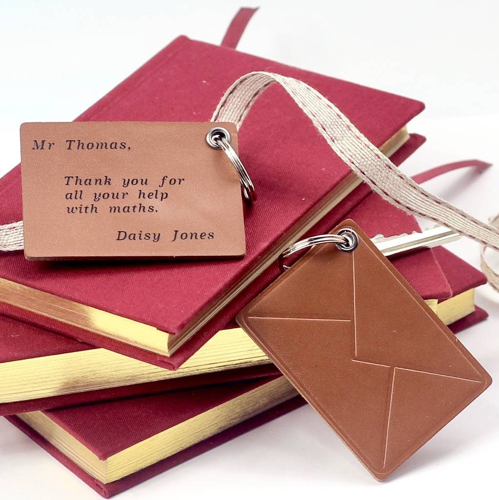 Image of Personalised Letter Leather Key Ring