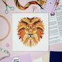 Mandala Lion Cross Stitch Kit, thumbnail 2 of 10