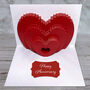 Anniversary Heart Pop Up Card, thumbnail 1 of 2