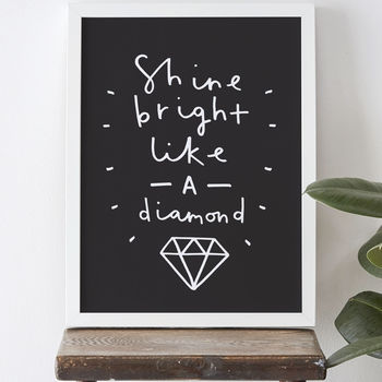 Shine Like A Diamond Print, 2 of 3