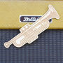 Trumpet Shaped Birch Ply Bookmark, thumbnail 2 of 3
