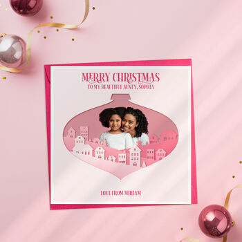 Personalised Auntie Christmas Card, 3 of 3