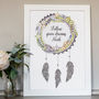 Personalised Name Dream Catcher Print For Children, thumbnail 8 of 11