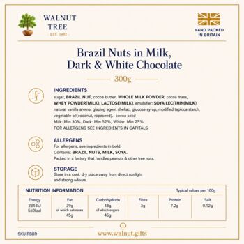 Luxury Chocolate Brazil Nuts Gift Box – 300g, 5 of 7