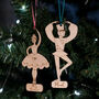 Personalised His And Hers Christmas Decorations, thumbnail 1 of 6