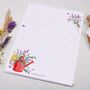 A5 Letter Writing Paper With Floral Garden Watering Can, thumbnail 2 of 4