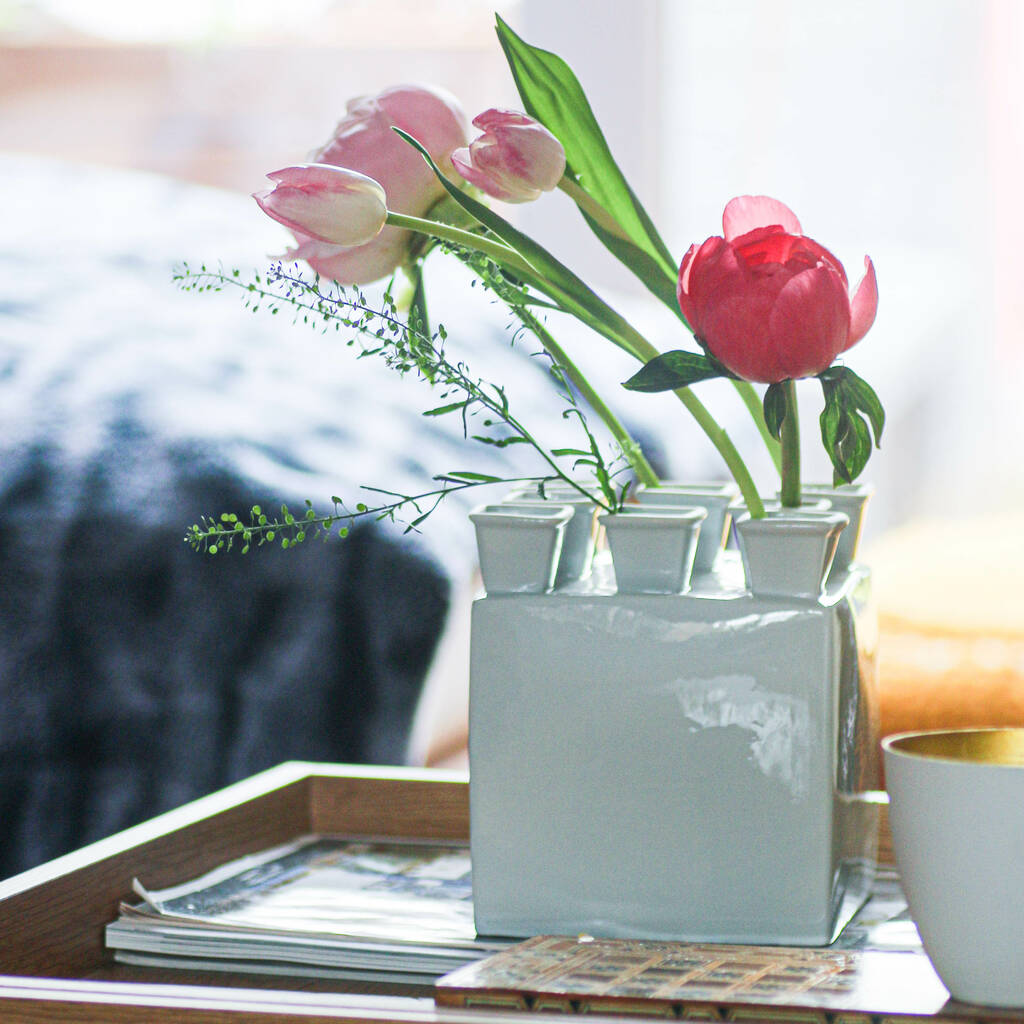 Square Dutch Tulip Vase By Bonnie and Bell