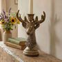 Bronze Stag Head Candle Holder, thumbnail 1 of 3