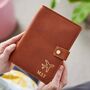 Personalised Luxury Leather Travel Wallet With Optional Photo Card And Plane, thumbnail 1 of 7