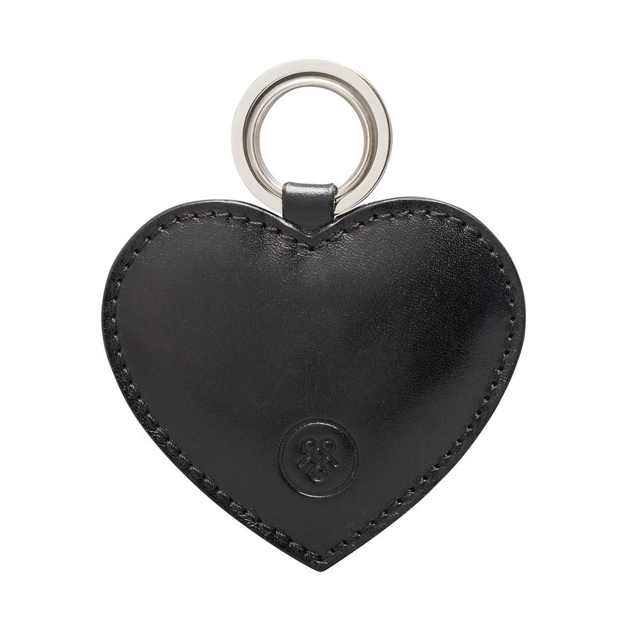 luxury leather heart keyring. 'the mimi' by maxwell scott bags
