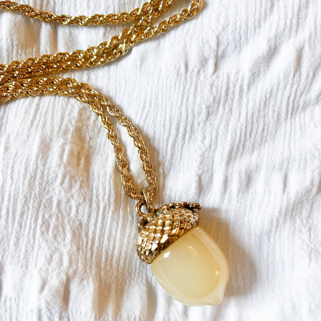 The Mighty Oak Large Acorn Charm Necklace