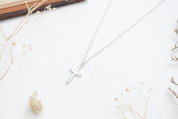 Sterling Silver Cross Necklace, 2 of 8
