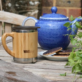 Personalised Reusable Sustainable Bamboo Mug With Lid, 9 of 12