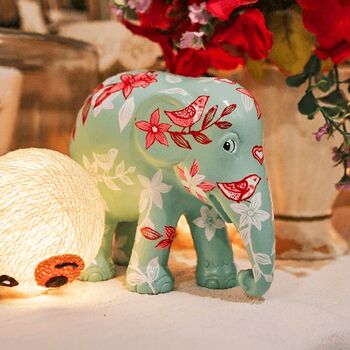 'A Love Story' Hand Painted Limited Elephant, 10 of 11