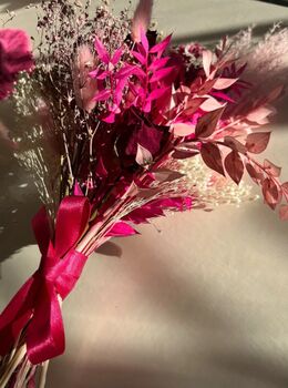 Pink Dried Flower Bouquet, 6 of 10