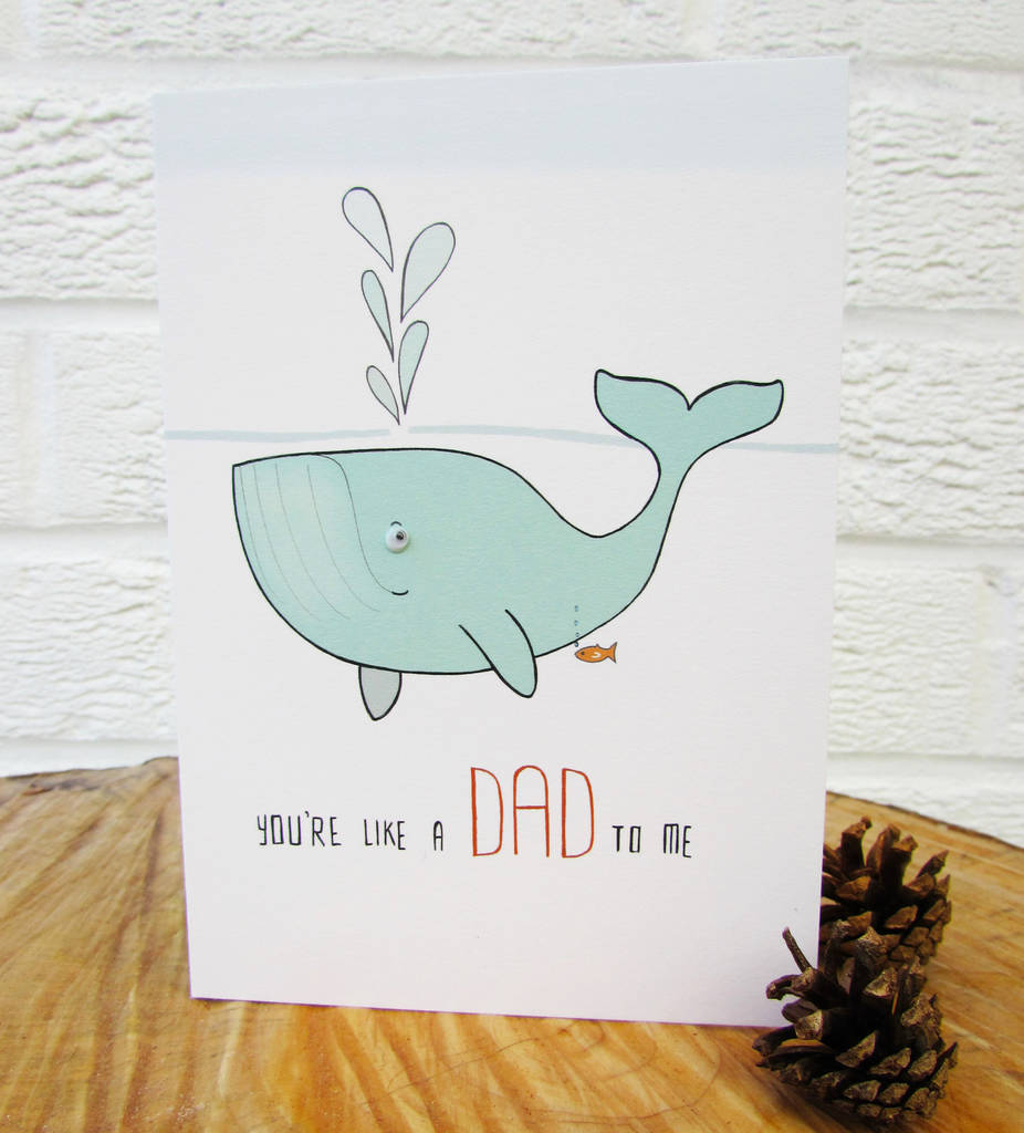 'like A Dad To Me' Father's Day Card By Fay's Studio