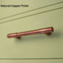 Copper Pull T Bar Door Handle Cabinet Hardware, thumbnail 8 of 8