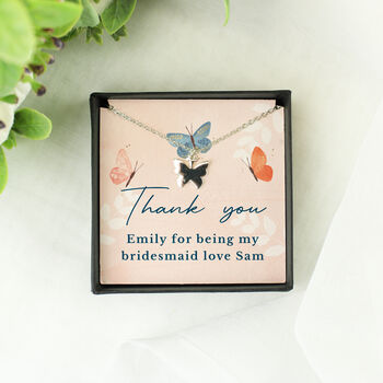 Personalised Butterfly Necklace And Box, 5 of 7