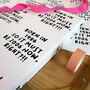 'Born in…' Funny Year, Personalised Wrapping Paper, thumbnail 3 of 3
