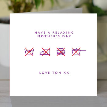 Personalised 'Have A Relaxing Mother's Day' Card, 2 of 3
