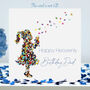 Dad Heavenly Birthday Butterfly Kisses Card, thumbnail 1 of 11