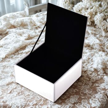 Square Glass Trinket Box With Bumble Bee Design, 2 of 2