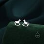 Sterling Silver Tiny Rocking Horse Stud Earrings, thumbnail 1 of 11