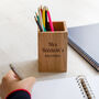 Personalised Wooden Pens And Pencils Pot, thumbnail 2 of 5