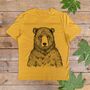 Grizzly Bear Men's Organic T Shirt, thumbnail 6 of 6