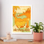 Neverland Vintage Style Travel Poster, thumbnail 1 of 4