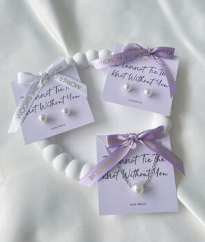 Bridesmaid Pearl Necklace Gift, 2 of 5